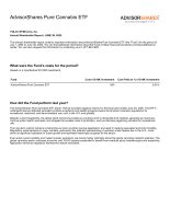 TSR-AdvisorSharesPureCannabisETFAnnual